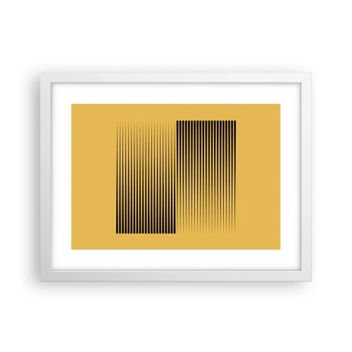 Plakat i hvid ramme - Modsætningernes kvadrat - 40x30 cm