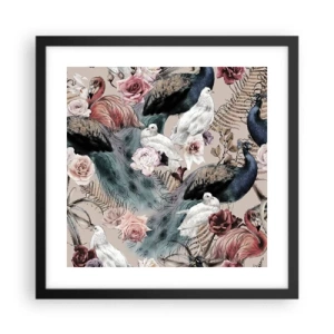 Plakat i sort ramme - I paladsets have - 40x40 cm