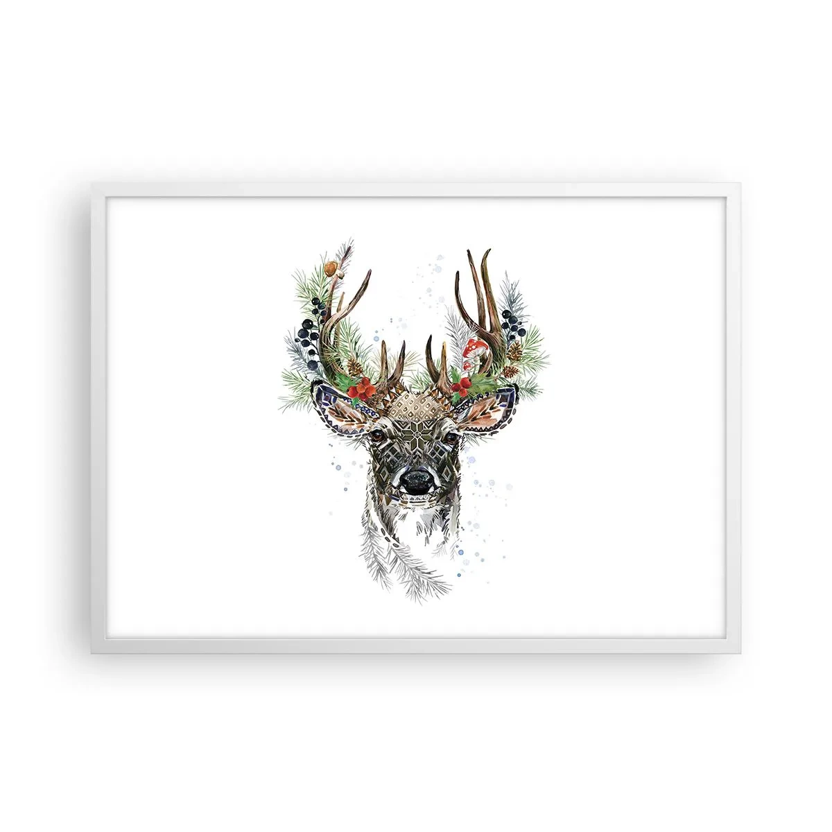 Plakat i hvid ramme - I festlig påklædning - 70x50 cm