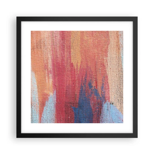 Plakat i sort ramme - Lad en regnbue flyde - 40x40 cm