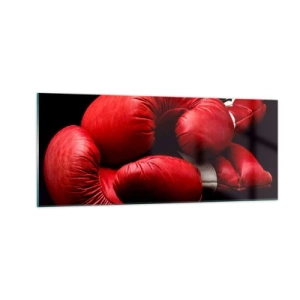 Billede på glas - Kampens spænding bag os - 100x40 cm