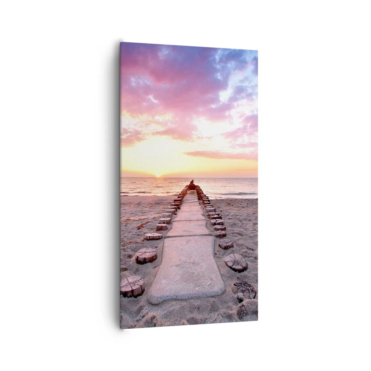 Lærredstryk - Billede på lærred - Et øjeblik med en dybtgående oplevelse - 65x120 cm