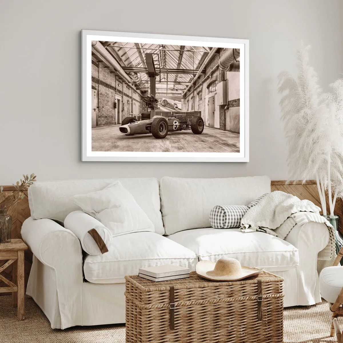 Plakat i hvid ramme - Vinderens hvile - 100x70 cm