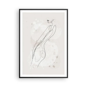 Plakat i sort ramme - At forvilde sig med blikket - 70x100 cm