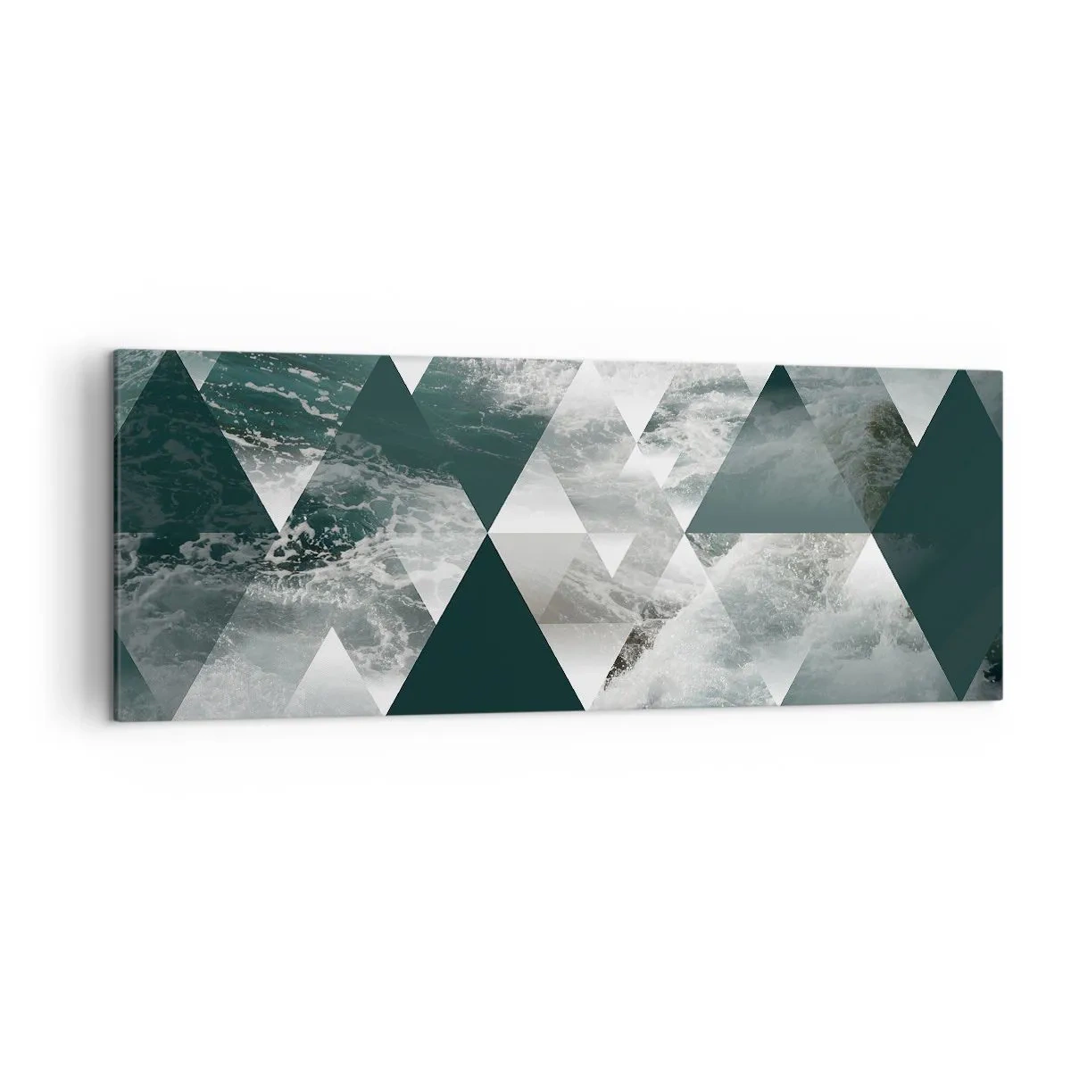 Lærredstryk - Billede på lærred - Et krystalperspektiv - 140x50 cm
