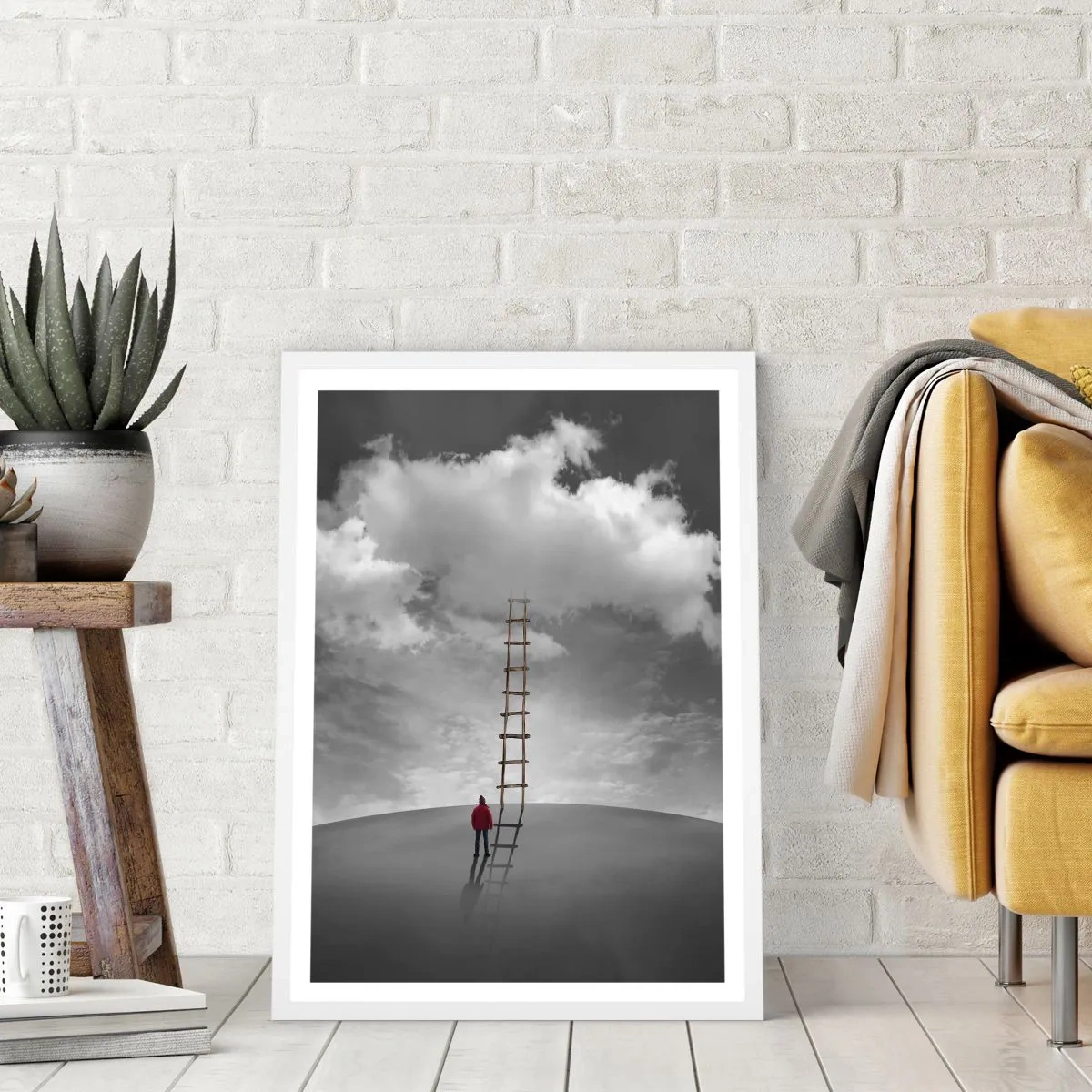 Plakat i hvid ramme - Alt er muligt - 50x70 cm