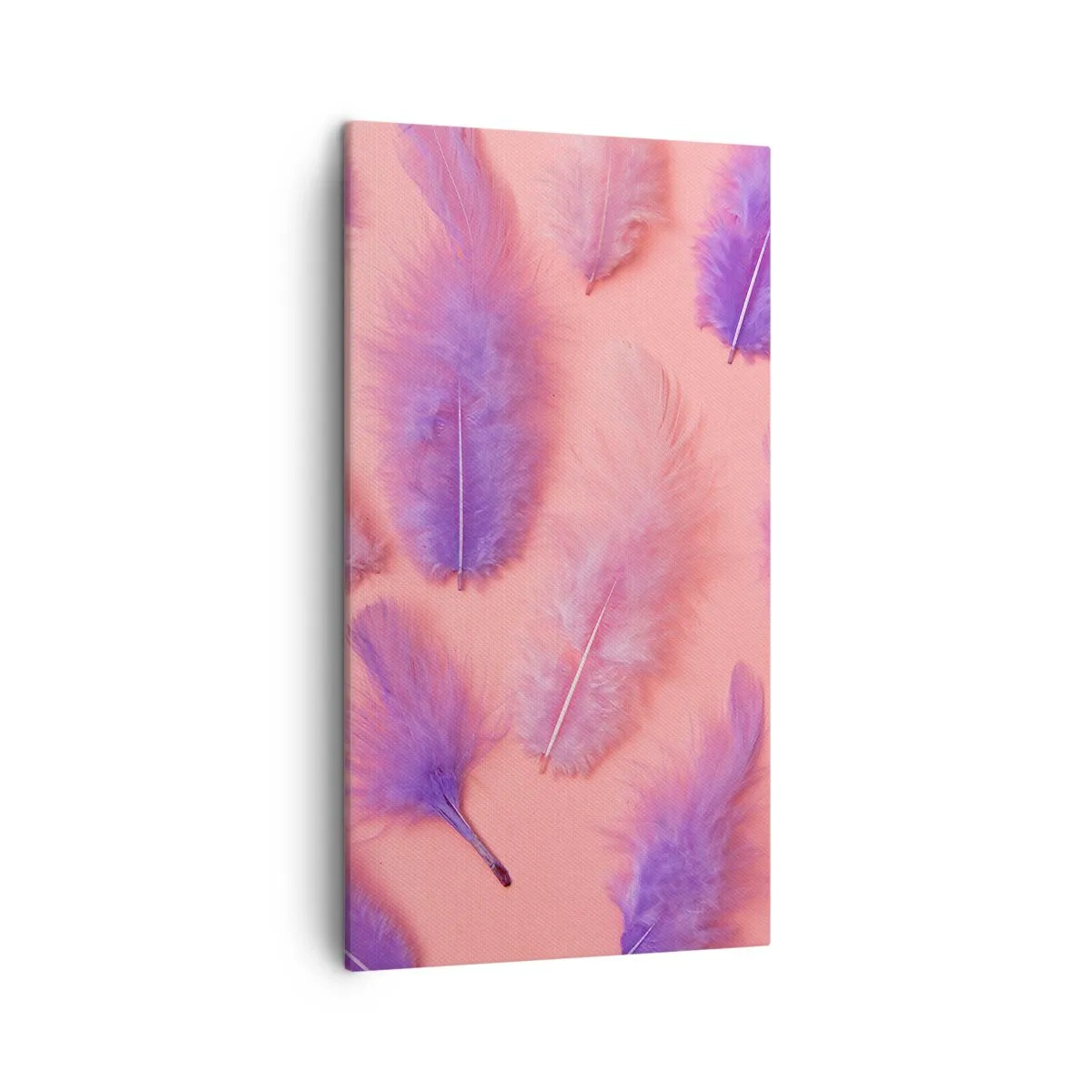 Lærredstryk - Billede på lærred - Lilla fugl af begær - 45x80 cm