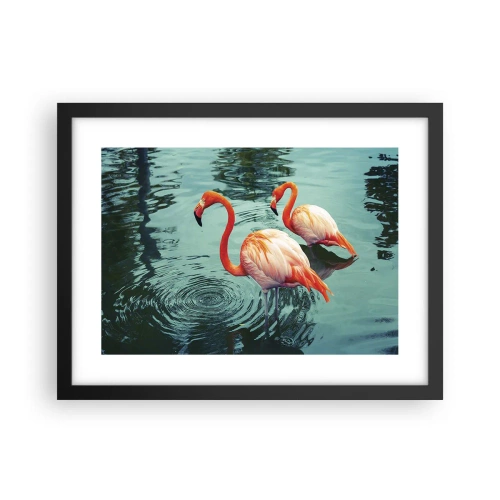 Plakat i sort ramme - Vi er nu på mode - 40x30 cm