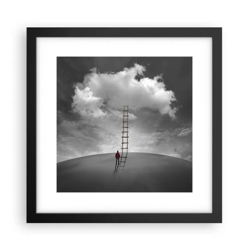 Plakat i sort ramme - Alt er muligt - 30x30 cm