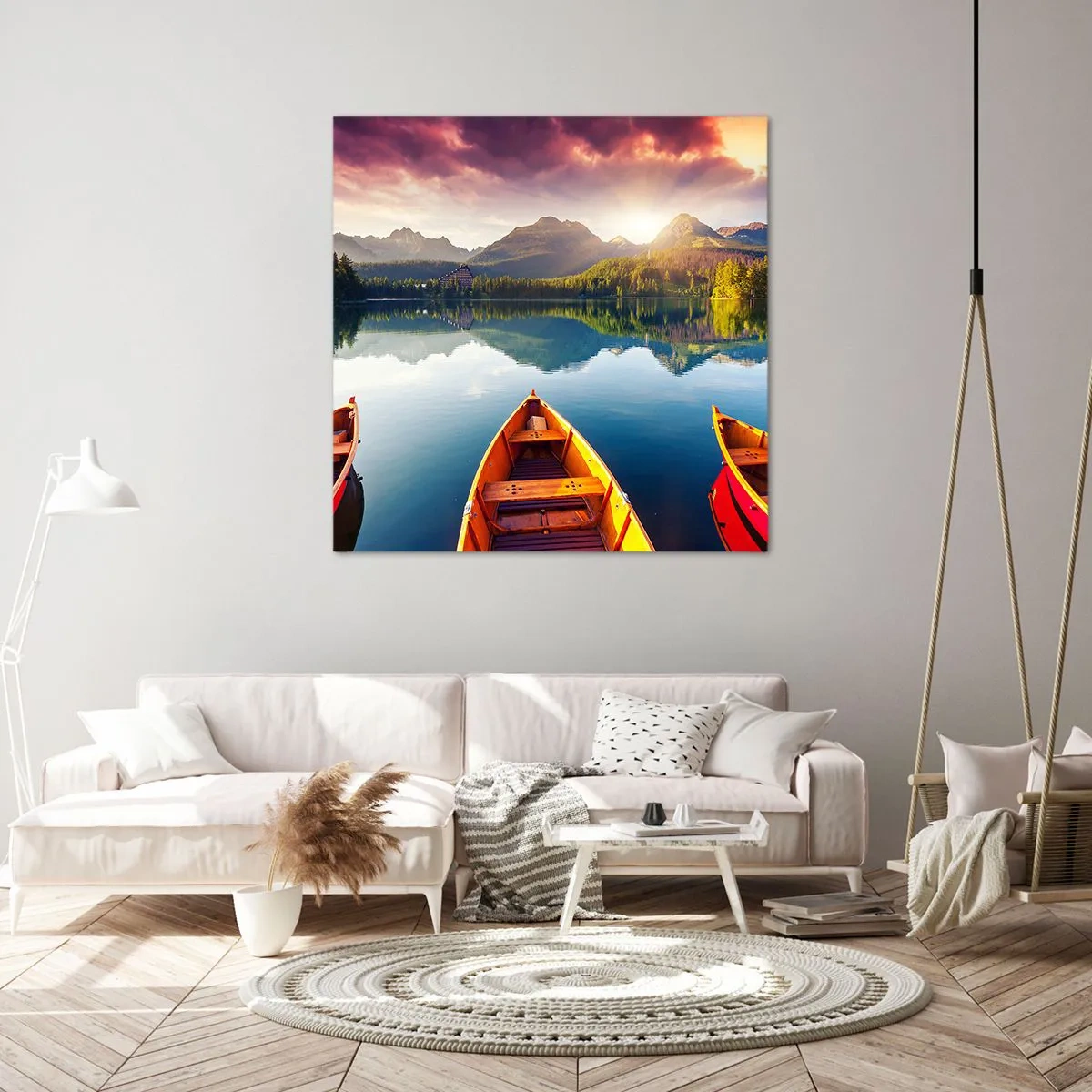 Lærredstryk - Billede på lærred - Intet imod naturen - 70x70 cm