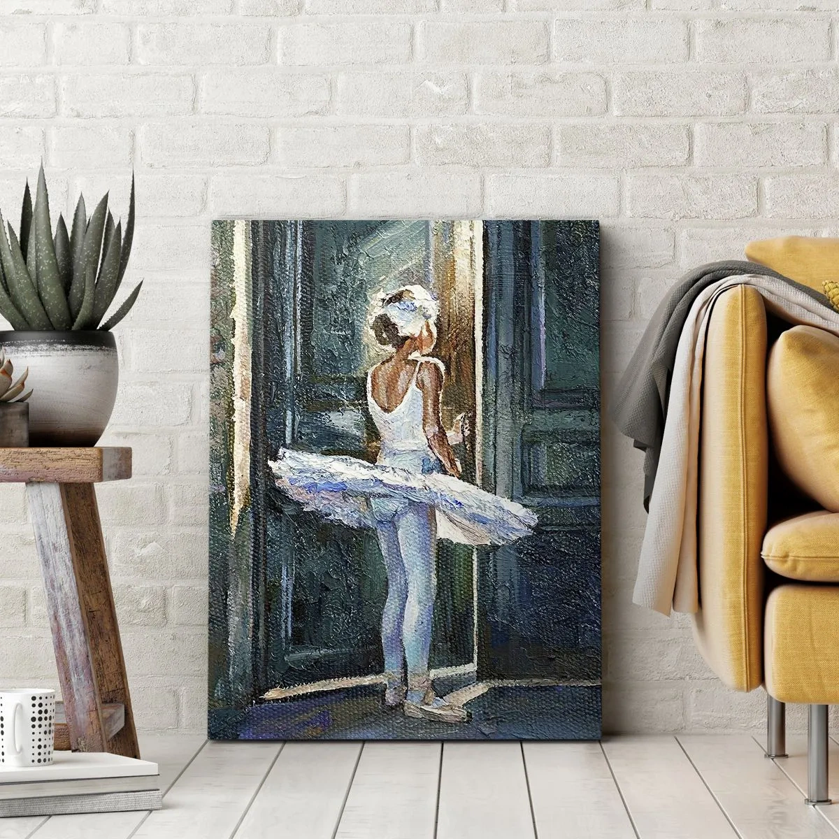 Lærredstryk - Billede på lærred - Før showet - 80x120 cm