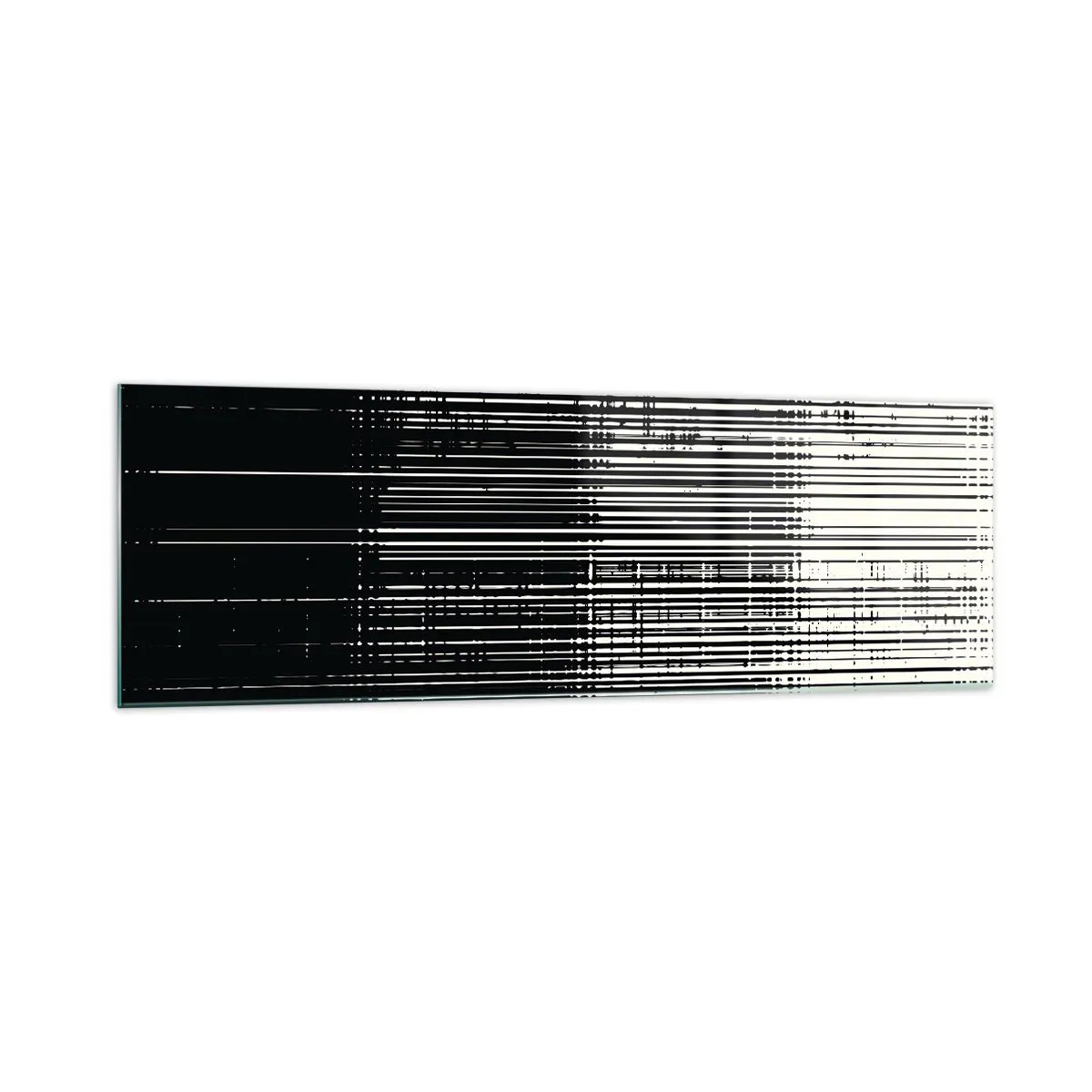 Billede på glas - Bølger og vibrationer - 160x50 cm