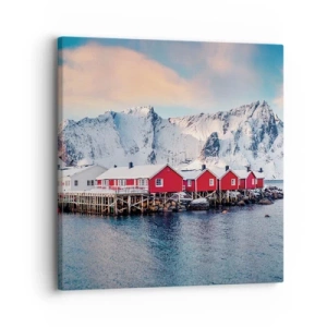 Lærredstryk - Billede på lærred - Nordlig tilbagetrækning - 30x30 cm