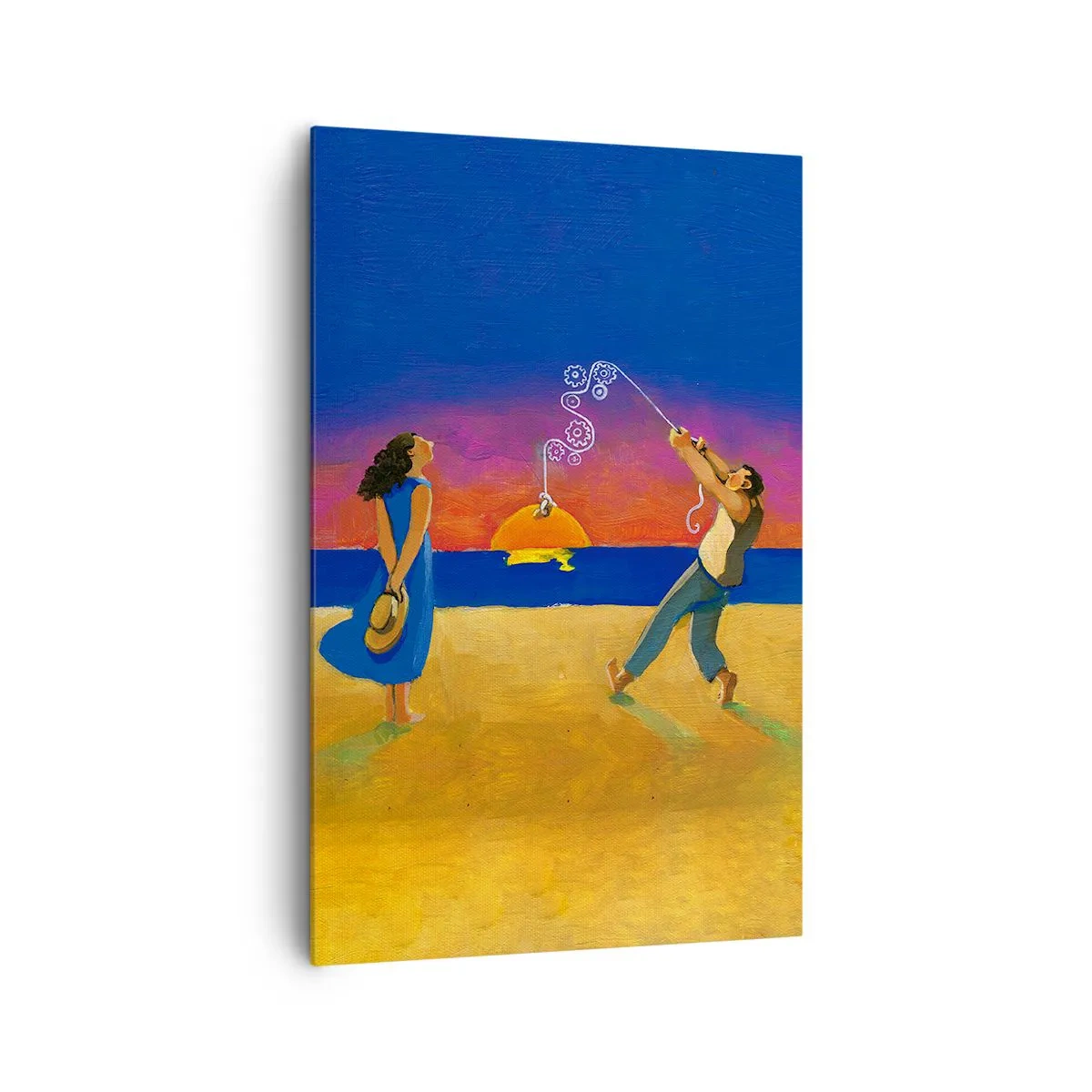 Lærredstryk - Billede på lærred - Mere end en stjerne fra himlen - 80x120 cm