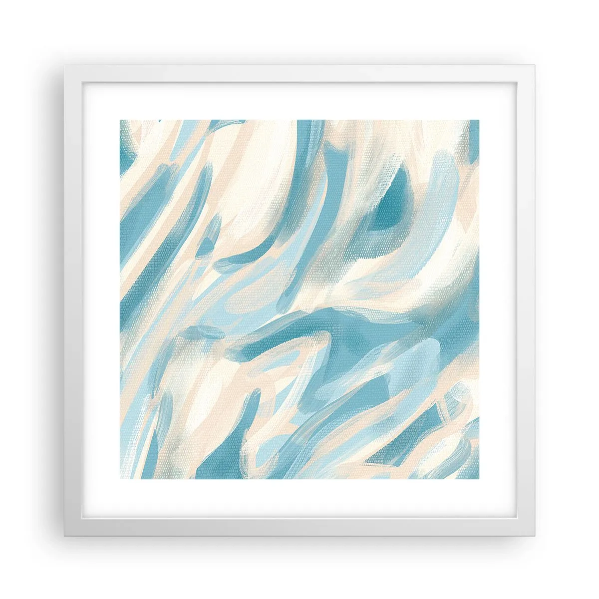 Plakat i hvid ramme - Forårsbriser - 40x40 cm