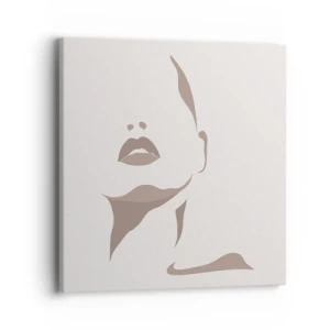 Lærredstryk - Billede på lærred - Skabt af lys og skygge - 40x40 cm