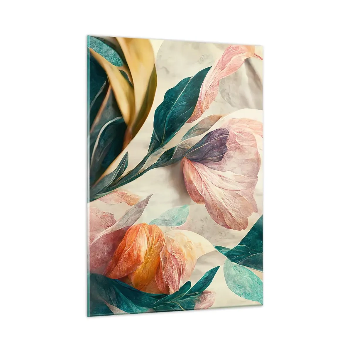 Billede på glas - Blomster på de sydlige øer - 50x70 cm