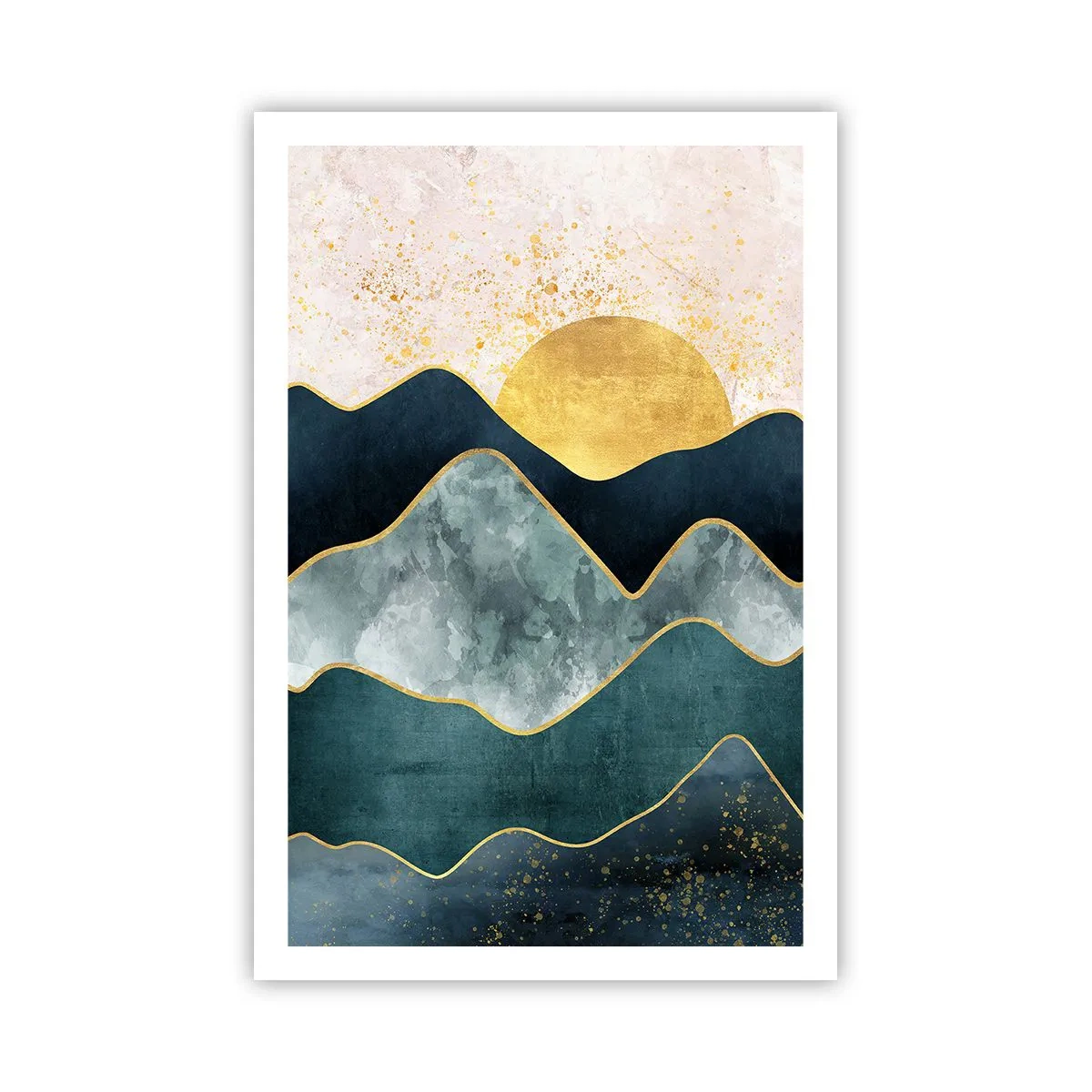 Plakat - Bag de syv bjerge - 61x91 cm