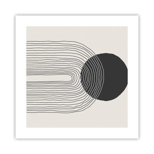 Plakat - Rystende og selvsikker - 40x40 cm