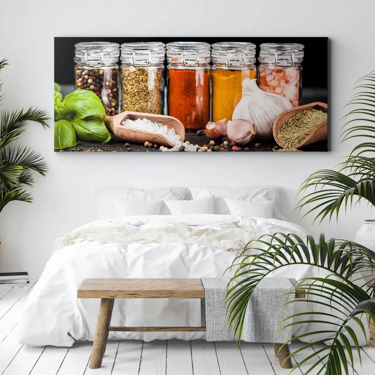 Lærredstryk - Billede på lærred - For at livet kan smages - 100x40 cm