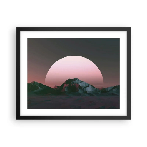 Plakat i sort ramme - I en nabogalakse - 50x40 cm