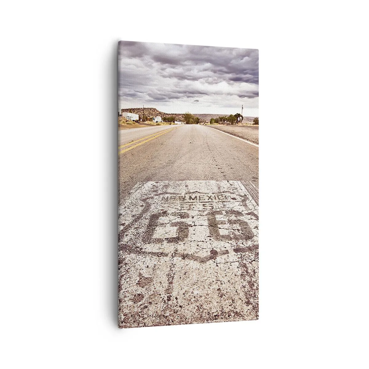 Lærredstryk - Billede på lærred - Mother Road - amerikansk legende - 55x100 cm