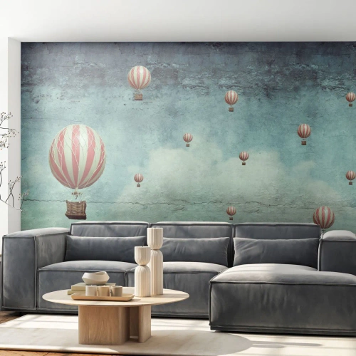 Fototapet Premium Sand - Fri fra livets travlhed og travlhed - Abstraktion, Rejse, Ballonflyvning - 100x70 cm