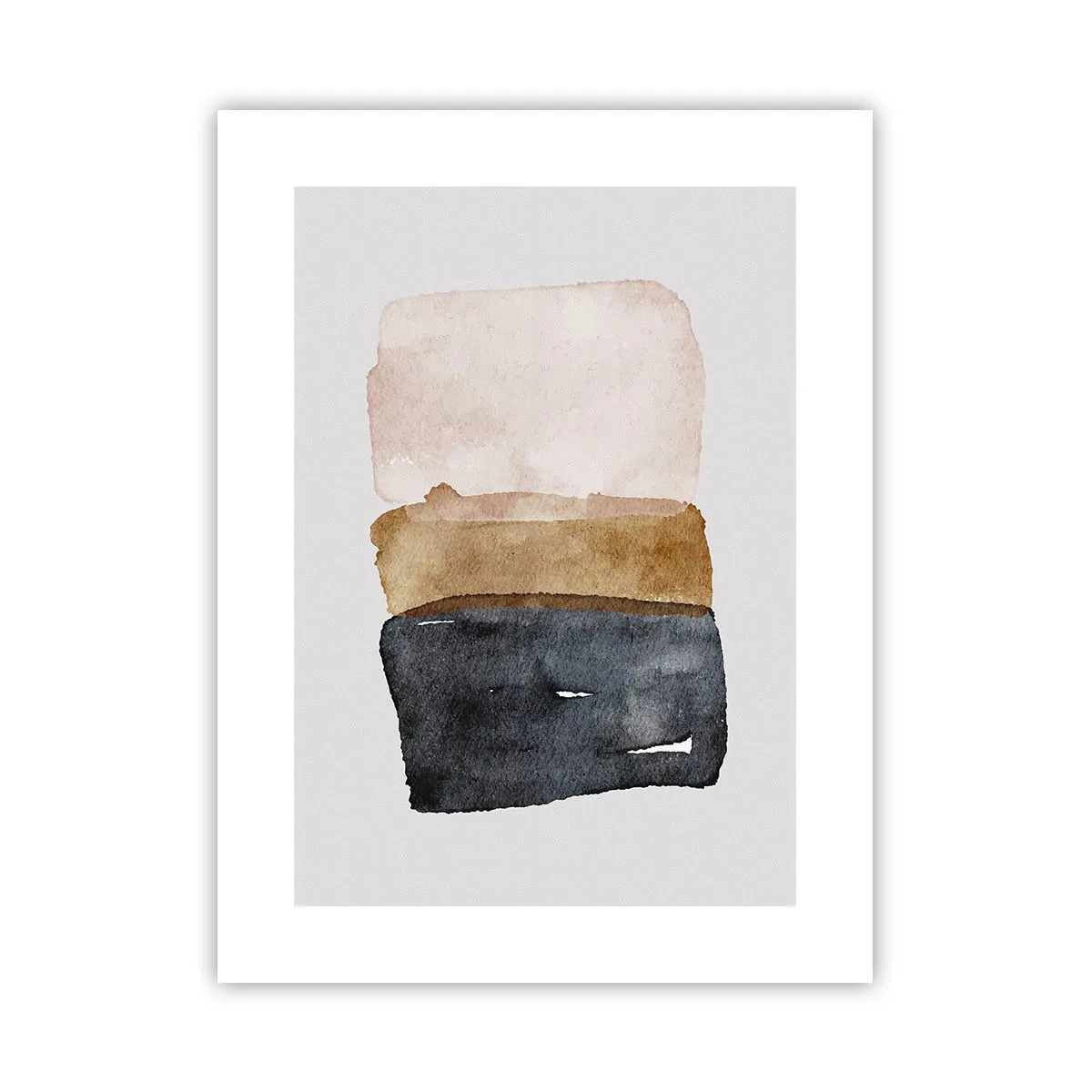 Plakat - Sammensætning af jordfarver - 30x40 cm