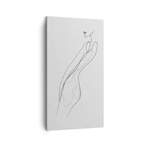 Lærredstryk - Billede på lærred - Næppe et løfte - 45x80 cm