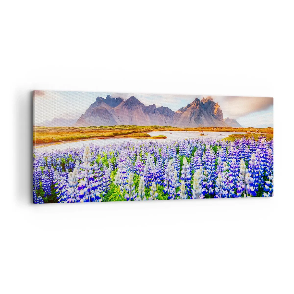 Lærredstryk - Billede på lærred - Styrke og strenghed ved siden af blidhed - 100x40 cm