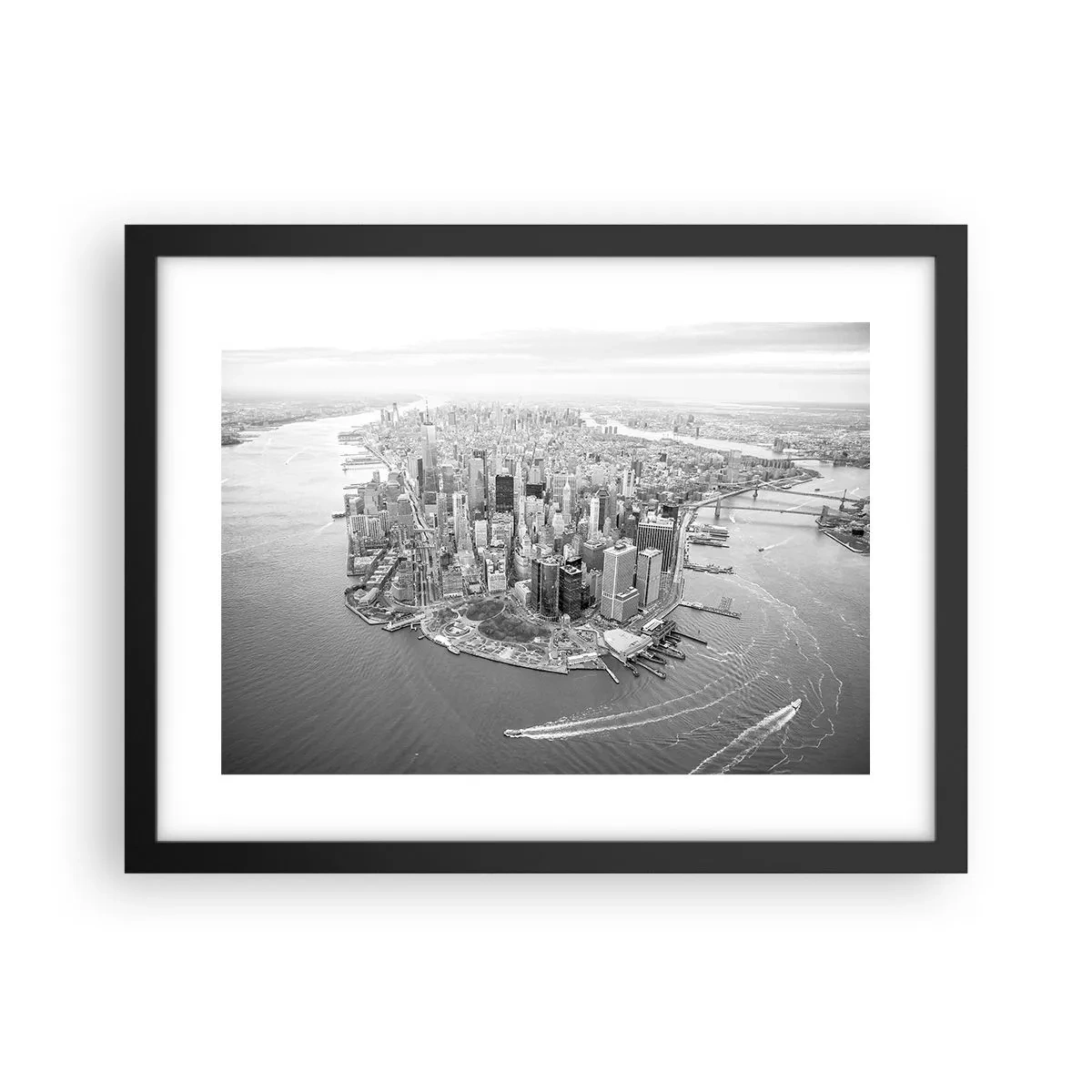 Plakat i sort ramme - Hvordan kan man ikke elske? - 40x30 cm