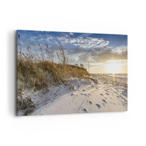 Lærredstryk - Billede på lærred - Indbydelse til en vandretur - 120x80 cm