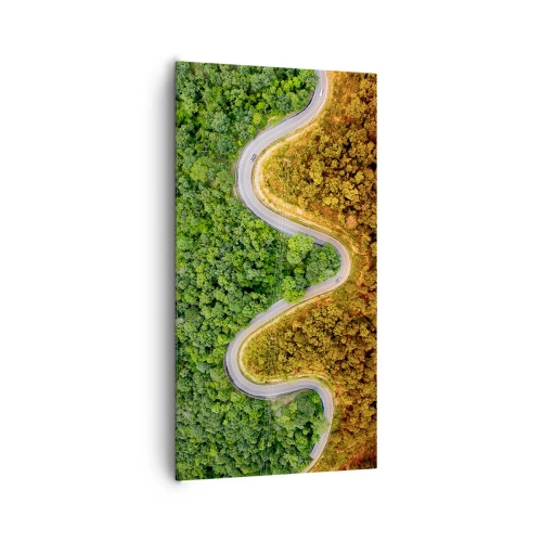 Lærredstryk - Billede på lærred - Grænser og gennembrud - 65x120 cm