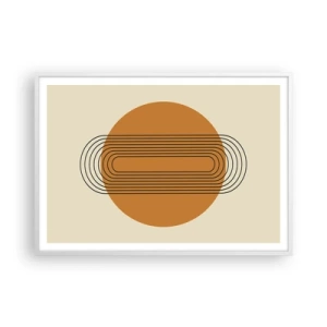 Plakat i hvid ramme - Den perfekte plan - 100x70 cm