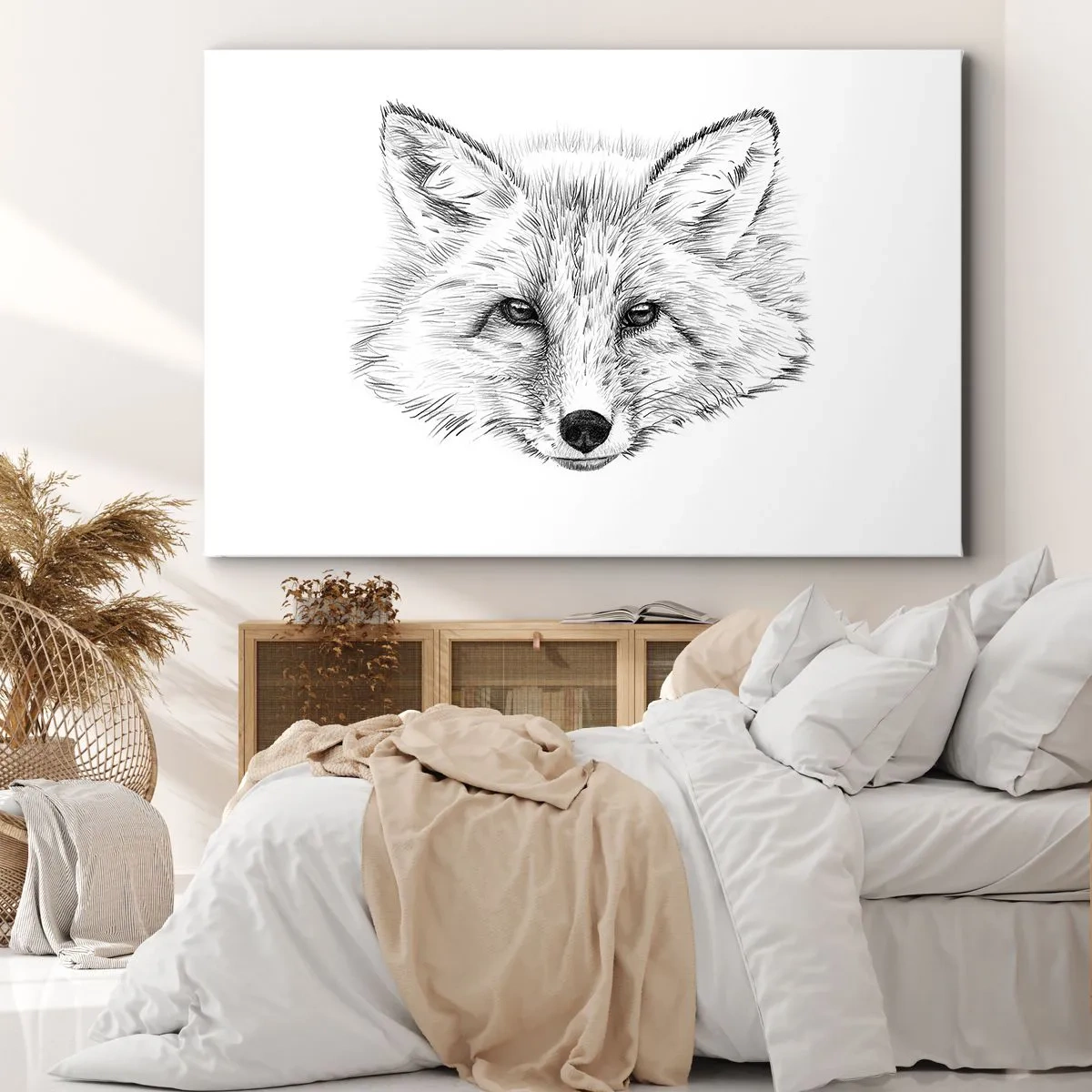 Lærredstryk - Billede på lærred - Kan disse øjne lyve? - 120x80 cm