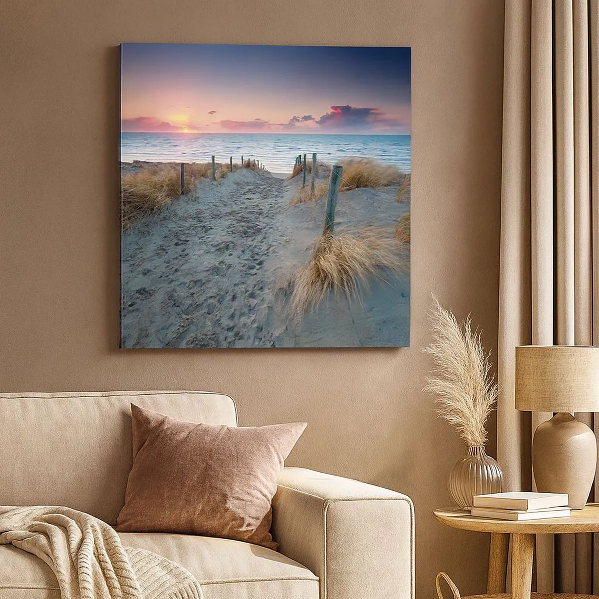 Lærredstryk - Billede på lærred - Du har udgydt en regnbue af strålende pragt.... - 30x30 cm