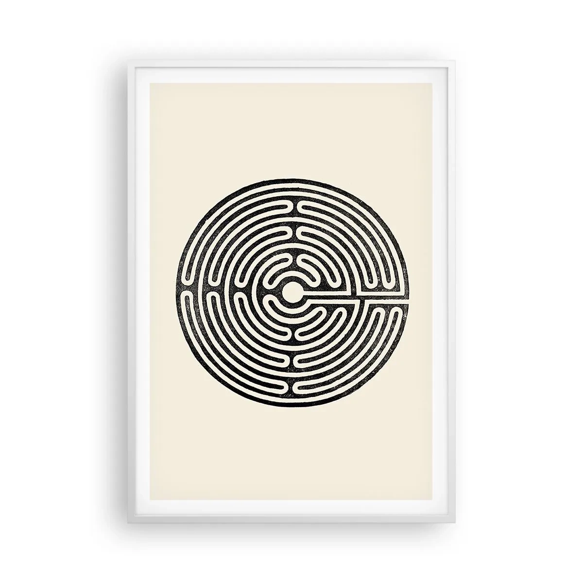 Plakat i hvid ramme - Mystisk orden - 70x100 cm