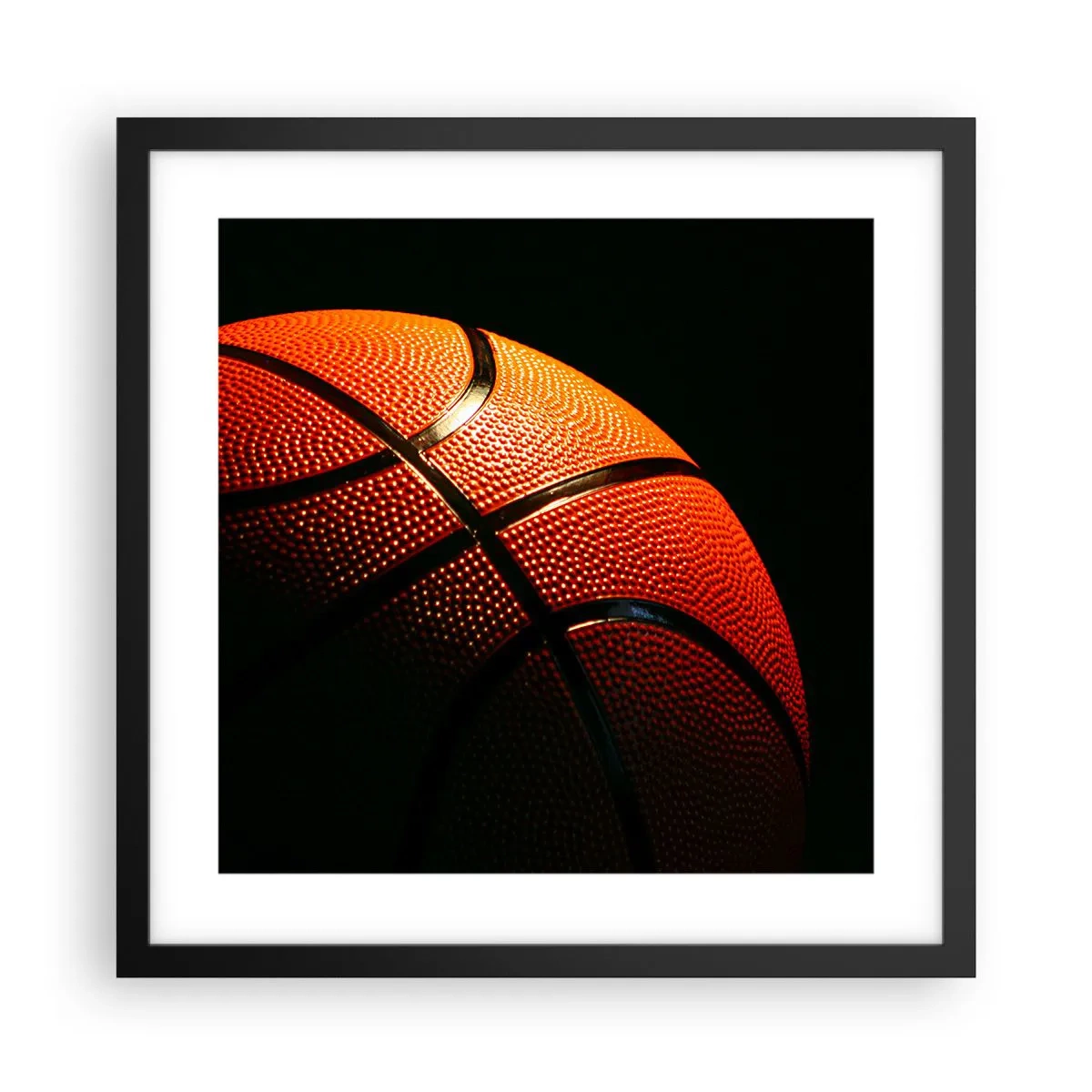 Plakat i sort ramme - Smuk som en planet - 40x40 cm