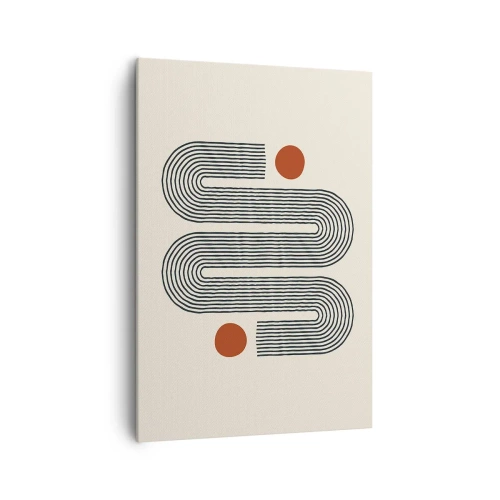 Lærredstryk - Billede på lærred - Fra start til slut - 70x100 cm