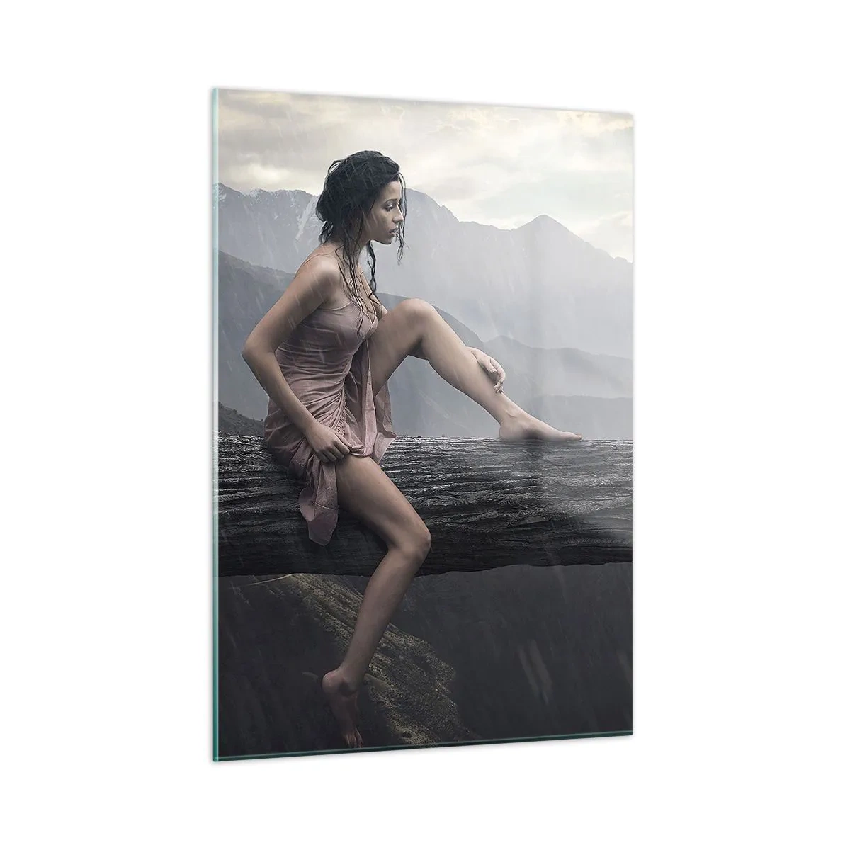 Billede på glas - Skønhedens toppe - 50x70 cm