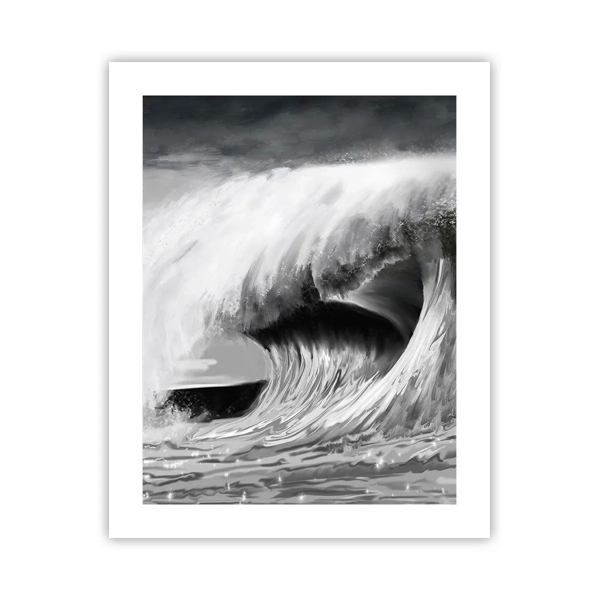 Plakat - Havets vrede - 40x50 cm