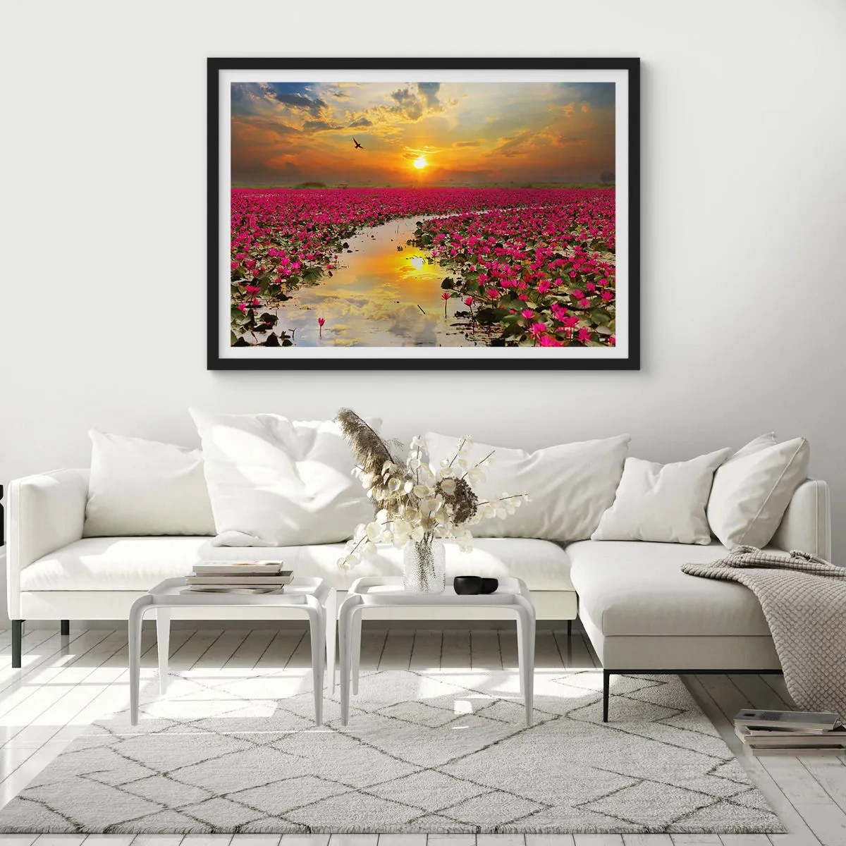 Plakat i sort ramme - Søens hemmelige liv - 50x40 cm