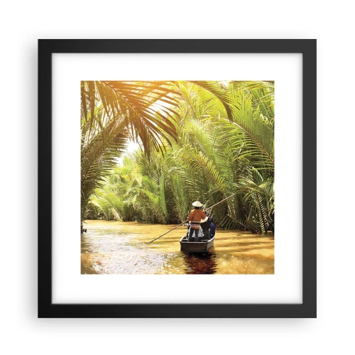 Plakat i sort ramme - Palmeslugten - 30x30 cm