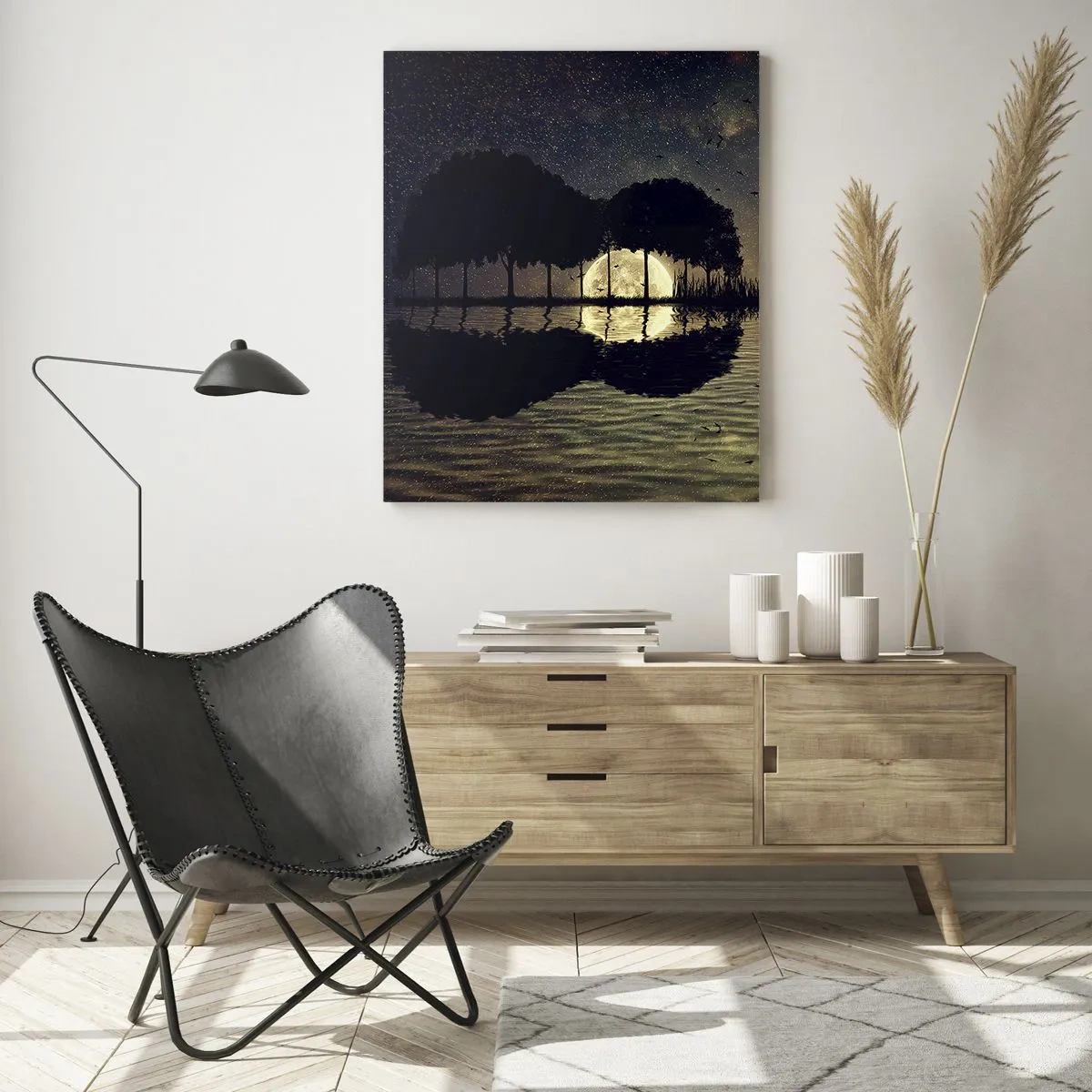 Billede på glas - En nat på kanten af verden - 50x70 cm