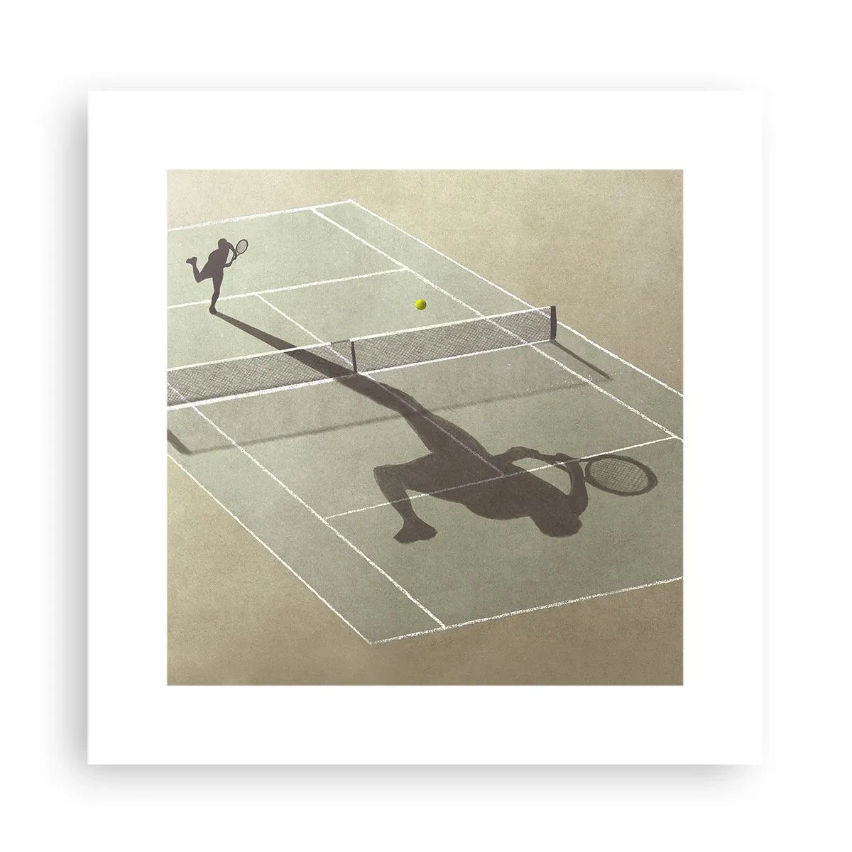 Plakat - Overvind dig selv - 30x30 cm