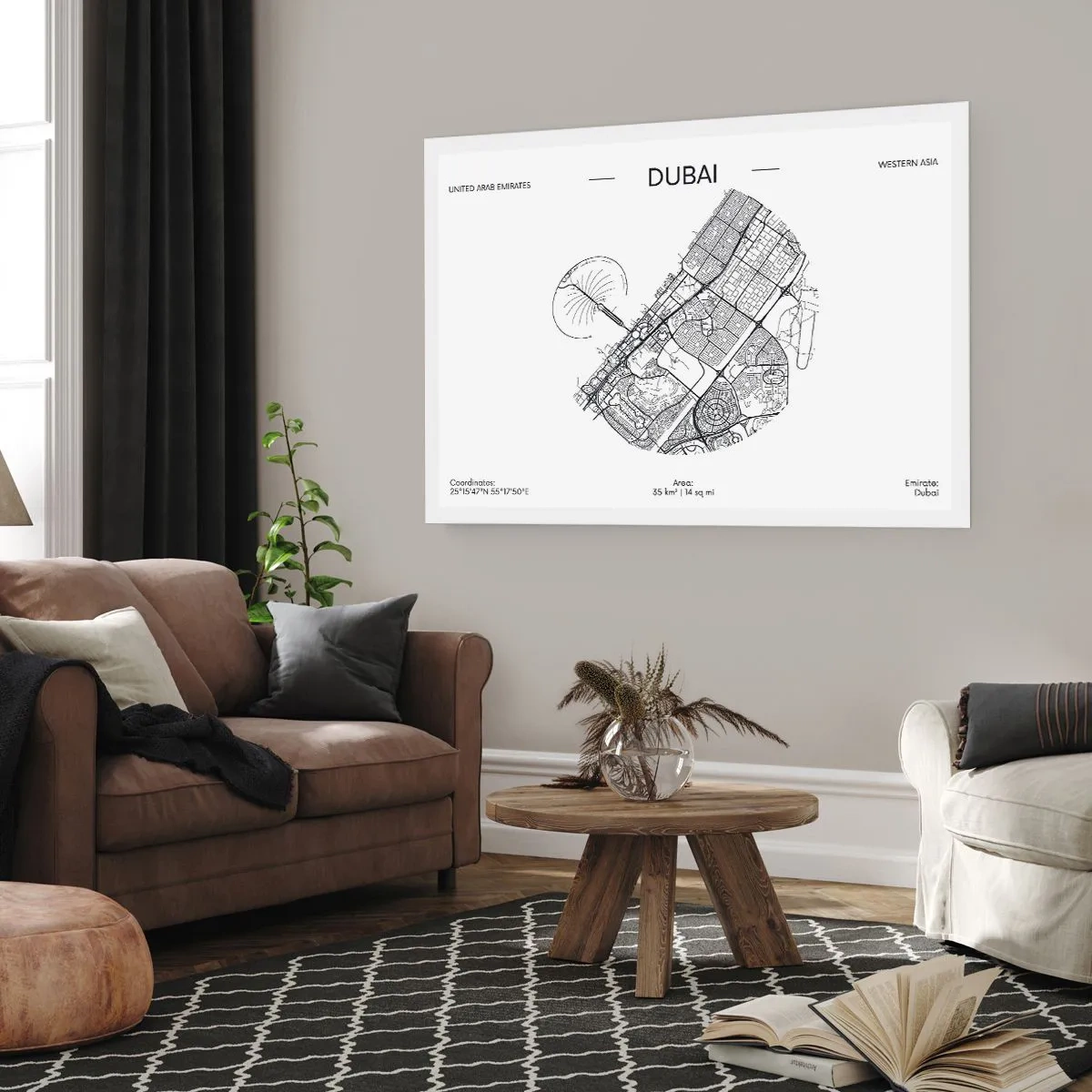 Plakat - Dubais anatomi - 40x30 cm