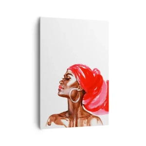 Lærredstryk - Billede på lærred - "Der er en vind, der blæser en mands næsebor op". - 70x100 cm