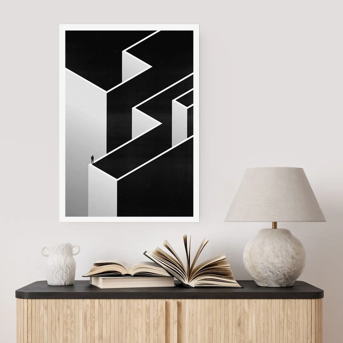 Plakat - Ensomhed på toppen - 50x70 cm