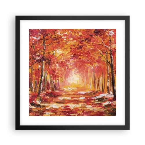 Plakat i sort ramme - Kobberskov - 40x40 cm