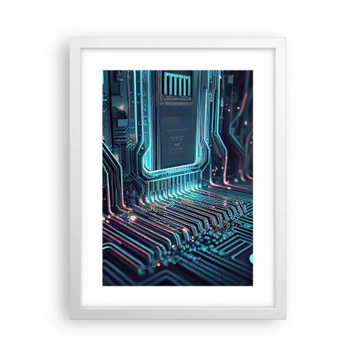 Plakat i hvid ramme - Jeg tror... - 30x40 cm